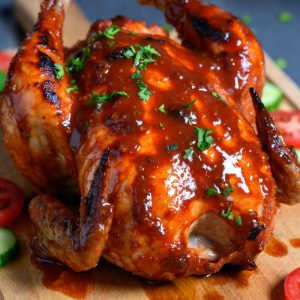 Poulet Entier Boucané BBQ