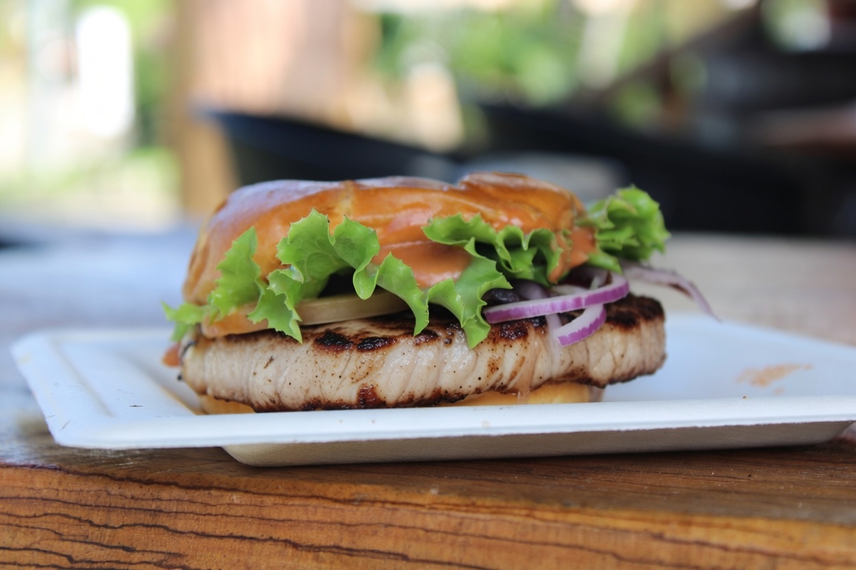 Smash Burger-Steak de marlin ou de thon 1 Smash Burger-Steak de marlin ou de thon