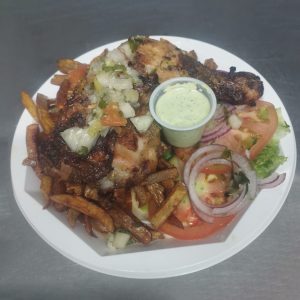 Plat de poulet grillé