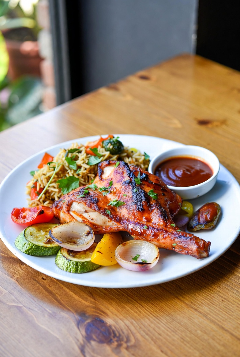 Plat de poulet BBQ 1 Plat de poulet BBQ